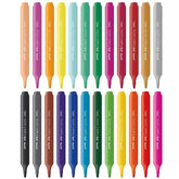 Canetinha Triangular Jumbo 24 Cores - Faber-Castell